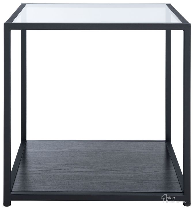 The appearance of Ackley End Table in Black designed by Safavieh in the modern / contemporary interior design. This black piece of furniture  was selected by 1StopBedrooms from Ackley Collection to add a touch of cosiness and style into your home. Sku: ACC2001A. Material: Metal. Product Type: End Table. Image1
