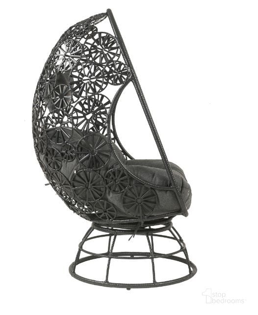 The appearance of Acme Hikre Patio Lounge Chair And Side Table In Charcoal Fabric And Black Wicker designed by ACME in the coastal interior design. This charcoal piece of furniture  was selected by 1StopBedrooms from Hikre Collection to add a touch of cosiness and style into your home. Sku: 45113. Material: Metal. Product Type: Outdoor Lounge Chair. Image1