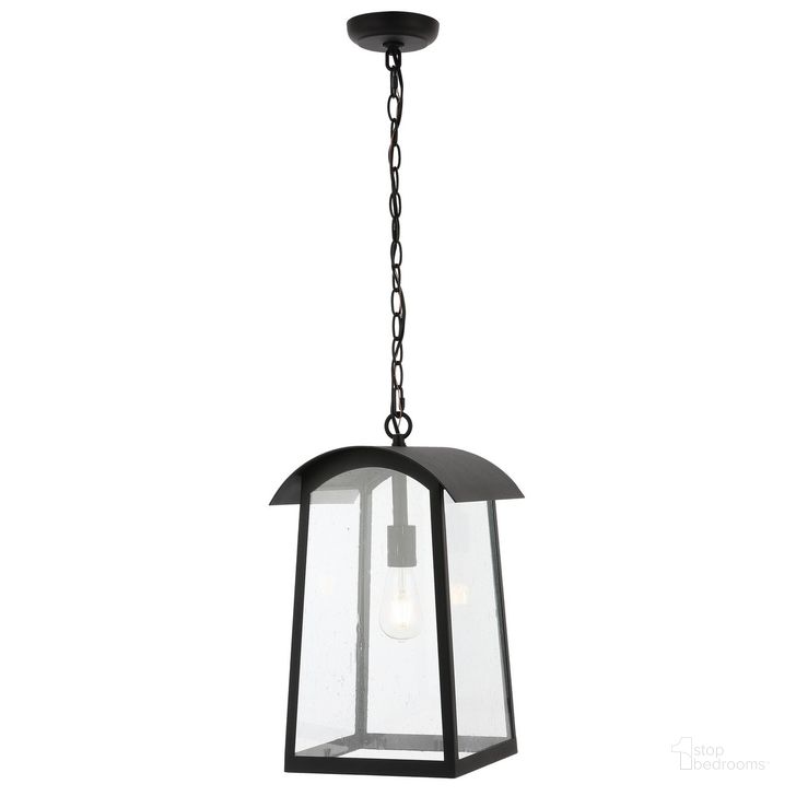 The appearance of Adalai Outdoor Pendant in Black designed by Safavieh in the transitional interior design. This black piece of furniture  was selected by 1StopBedrooms from Adalai Collection to add a touch of cosiness and style into your home. Sku: PLT4028A. Product Type: Outdoor Lighting. Image1
