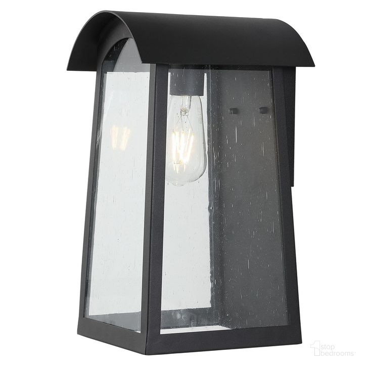 The appearance of Adalai Outdoor Wall Sconce designed by Safavieh in the transitional interior design. This black piece of furniture  was selected by 1StopBedrooms from Adalai Collection to add a touch of cosiness and style into your home. Sku: PLT4027A. Product Type: Outdoor Lighting. Image1