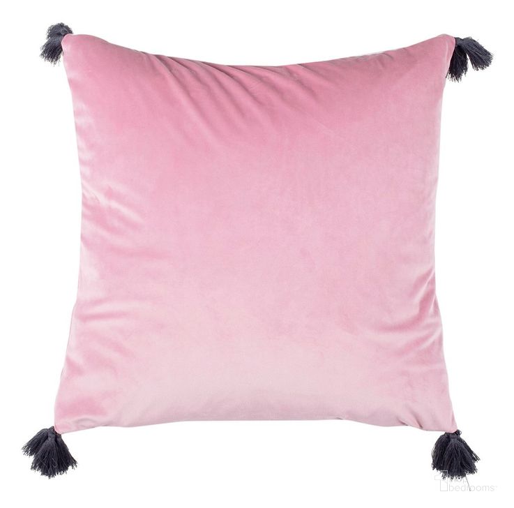 The appearance of Adelina Pillow designed by Safavieh in the modern / contemporary interior design. This pink piece of furniture  was selected by 1StopBedrooms from Safavieh PLS Collection to add a touch of cosiness and style into your home. Sku: PLS7039A-1818. Material: Polyester. Product Type: Pillows and Throw. Image1