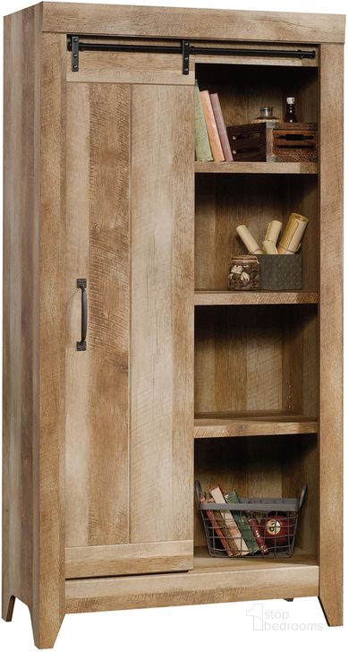The appearance of Adept Storage Storage Cabinet In Craftsman Oak designed by Sauder in the country / farmhouse interior design. This craftsman oak piece of furniture  was selected by 1StopBedrooms from Adept Storage Collection to add a touch of cosiness and style into your home. Sku: 422474. Product Type: Storage Cabinet. Material: Engineered Wood. Image1