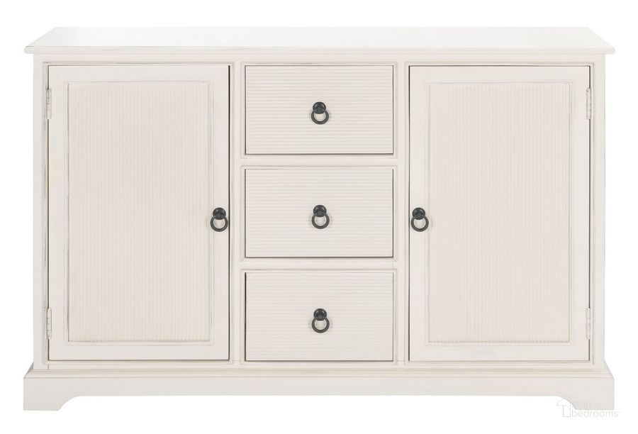 The appearance of Adiland 2Dr 3Drw Consoles in Distressed White designed by Safavieh in the country / farmhouse interior design. This distressed white piece of furniture  was selected by 1StopBedrooms from Adiland Collection to add a touch of cosiness and style into your home. Sku: CNS5733A. Material: Wood. Product Type: Console. Image1