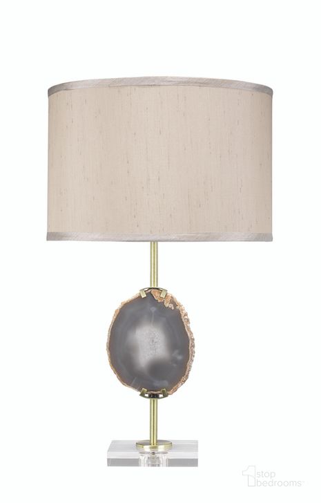 The appearance of Agate Slice Table Lamp designed by Jamie Young Company in the glam interior design. This natural piece of furniture  was selected by 1StopBedrooms from Agate Collection to add a touch of cosiness and style into your home. Sku: 9AGATELVBR. Product Type: Table Lamp. Material: Crystal. Image1