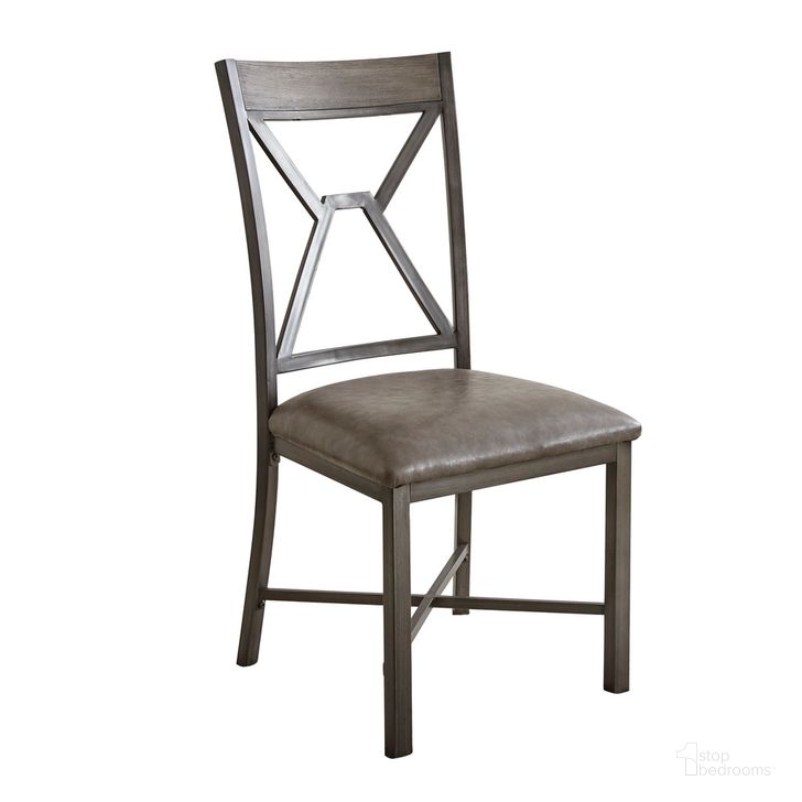 The appearance of Alamo Side Chair (Set of 2) designed by Steve Silver in the transitional interior design. This gray piece of furniture  was selected by 1StopBedrooms from Alamo Collection to add a touch of cosiness and style into your home. Sku: AL450S. Material: Wood. Product Type: Dining Chair. Image1