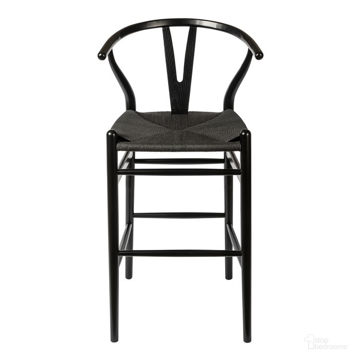 The appearance of Albany Bar Height Stool In Black designed by Aeons in the  interior design. This black piece of furniture  was selected by 1StopBedrooms from Albany Collection to add a touch of cosiness and style into your home. Sku: AE9249-Bar-Blk-Blk. Material: Wood. Product Type: Barstool. Image1