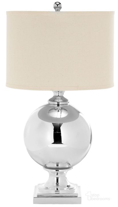 The appearance of Alcott 28 Inch Mercury Glass Table Lamp designed by Safavieh in the modern / contemporary interior design. This silver piece of furniture  was selected by 1StopBedrooms from Alcott Collection to add a touch of cosiness and style into your home. Sku: LIT4053A. Product Type: Table Lamp. Image1