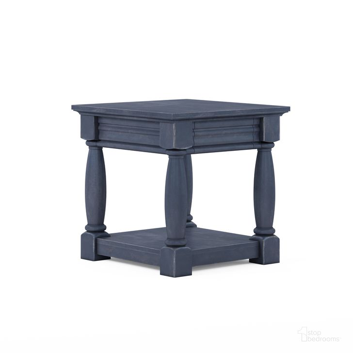 The appearance of Alcove End Table In Blue designed by A.R.T. in the traditional interior design. This blue piece of furniture  was selected by 1StopBedrooms from Alcove Collection to add a touch of cosiness and style into your home. Sku: 321303-2821. Material: Wood. Product Type: End Table. Image1