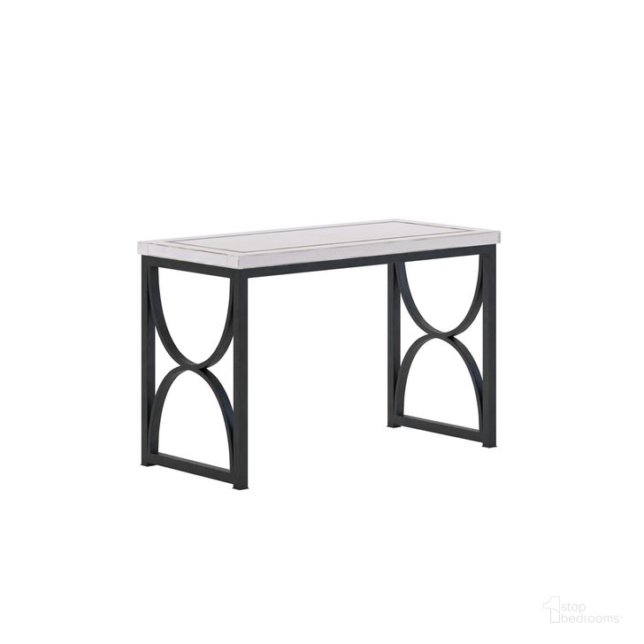 The appearance of Alcove Metal End Table In White designed by A.R.T. in the traditional interior design. This white piece of furniture  was selected by 1StopBedrooms from Alcove Collection to add a touch of cosiness and style into your home. Sku: 321363-1241. Material: Wood. Product Type: End Table. Image1