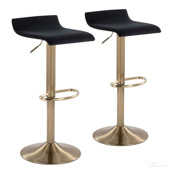 The appearance of Ale Adjustable Height Barstool Set of 2 In Black designed by Lumisource in the modern / contemporary interior design. This black piece of furniture  was selected by 1StopBedrooms from Ale Collection to add a touch of cosiness and style into your home. Sku: BS-ALE BAUVBK2. Material: Metal. Product Type: Barstool. Image1