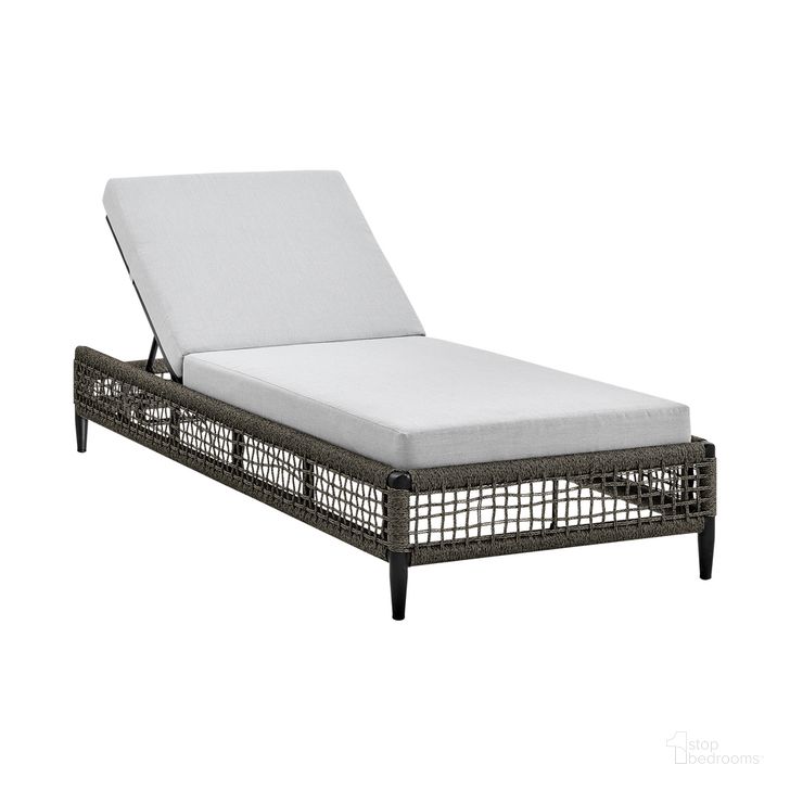 The appearance of Alegria Outdoor Patio Adjustable Chaise Lounge Chair In Light Gray designed by Armen Living in the modern / contemporary interior design. This light gray piece of furniture  was selected by 1StopBedrooms from Alegria Collection to add a touch of cosiness and style into your home. Sku: LCAFLOBL. Material: Aluminum. Product Type: Outdoor Chaise Lounge. Image1