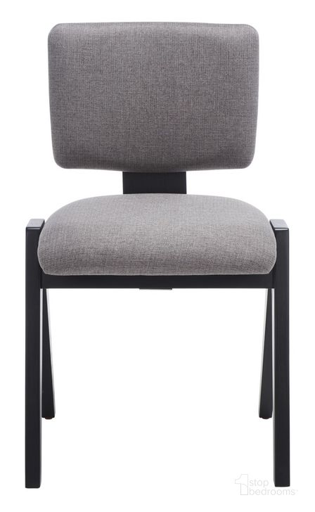 The appearance of Alisyn Wood Dining Chair In Black And Grey designed by Safavieh Couture in the modern / contemporary interior design. This black and grey piece of furniture  was selected by 1StopBedrooms from Alisyn Collection to add a touch of cosiness and style into your home. Sku: SFV4125A-SET2. Material: Wood. Product Type: Dining Chair. Image1