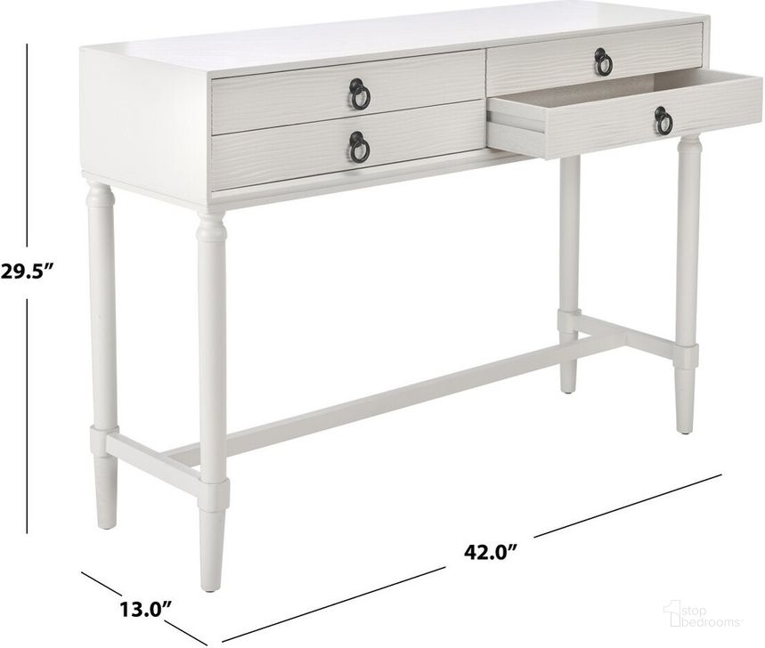 Console DRW In Legno Di Abete - Stile Orientale - Dimensioni 63x26x83 Cm - Colore Nero E Argento