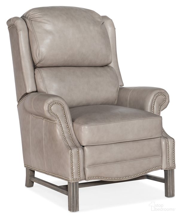 The appearance of Alta High Leg Reclining Lounger In Gray designed by Hooker in the traditional interior design. This gray piece of furniture  was selected by 1StopBedrooms from Alta Collection to add a touch of cosiness and style into your home. Sku: BYX-4104980007-91STPN. Material: Leather. Product Type: Lounger. Image1