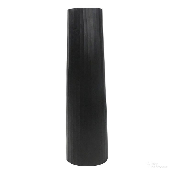 The appearance of Aluminum 36 Inch Textured Vase In Matte Black designed by Sagebrook in the glam interior design. This black piece of furniture  was selected by 1StopBedrooms from  to add a touch of cosiness and style into your home. Sku: 15231-01. Material: Metal. Product Type: Vase.