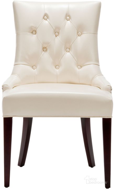 The appearance of Amanda Flat Cream Dining Chair designed by Safavieh in the modern / contemporary interior design. This cream piece of furniture  was selected by 1StopBedrooms from Amanda Collection to add a touch of cosiness and style into your home. Sku: MCR4515B. Product Type: Dining Chair. Material: Stainless Steel. Image1