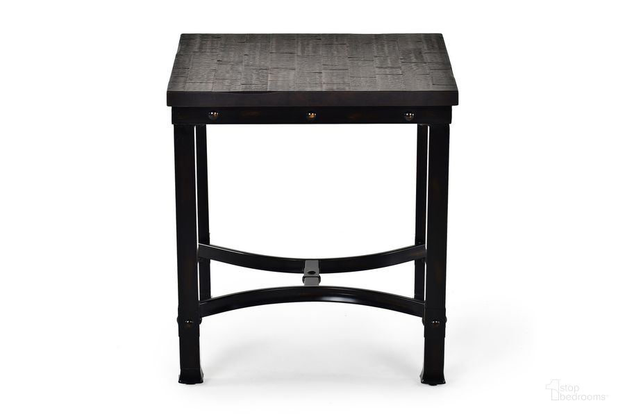 The appearance of Ambrose Square End Table designed by Steve Silver in the traditional interior design. This antique ebony piece of furniture  was selected by 1StopBedrooms from Ambrose Collection to add a touch of cosiness and style into your home. Sku: AM200E. Material: Wood. Product Type: End Table. Image1