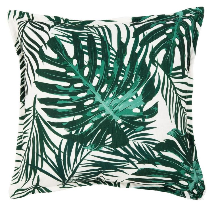 The appearance of Andala Pillow in Green and White designed by Safavieh in the modern / contemporary interior design. This green and white piece of furniture  was selected by 1StopBedrooms from Andala Collection to add a touch of cosiness and style into your home. Sku: PLS7155A-1818. Product Type: Pillow. Image1