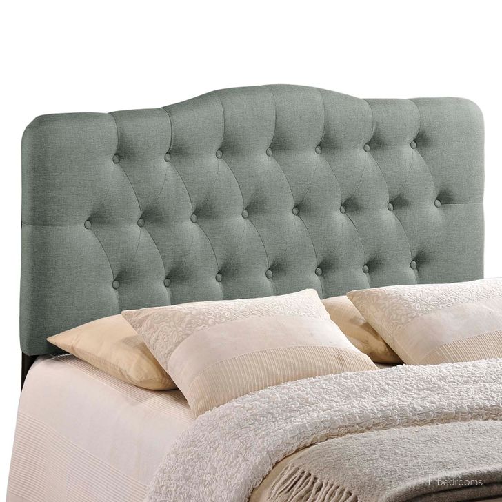The appearance of Annabel Gray King Upholstered Fabric Headboard designed by Modway in the modern / contemporary interior design. This gray piece of furniture  was selected by 1StopBedrooms from Annabel Collection to add a touch of cosiness and style into your home. Sku: MOD-5158-GRY. Product Type: Headboard. Bed Size: King. Material: MDF. Image1