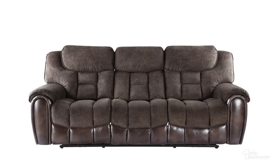 The appearance of Apollo Power Reclining Sofa with Drop Down In Black designed by Steve Silver in the  interior design. This black piece of furniture  was selected by 1StopBedrooms from Apollo Collection to add a touch of cosiness and style into your home. Sku: AP70039SE. Material: Polyester. Product Type: Sofa. Image1