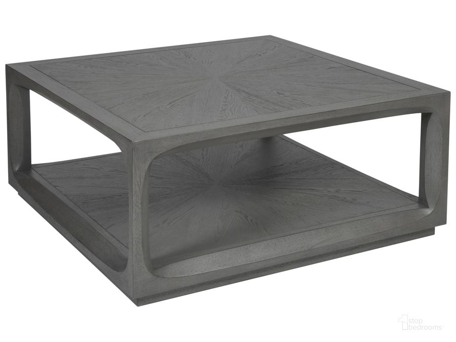 The appearance of Appellation Square Cocktail Table designed by Artistica Home in the transitional interior design. This gray piece of furniture  was selected by 1StopBedrooms from Appellation Collection to add a touch of cosiness and style into your home. Sku: 01-2200-947. Product Type: Cocktail Table. Image1