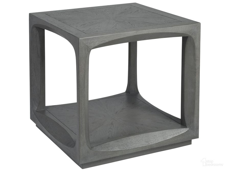 The appearance of Appellation Square End Table designed by Artistica Home in the transitional interior design. This gray piece of furniture  was selected by 1StopBedrooms from Appellation Collection to add a touch of cosiness and style into your home. Sku: 01-2200-957. Product Type: End Table. Image1