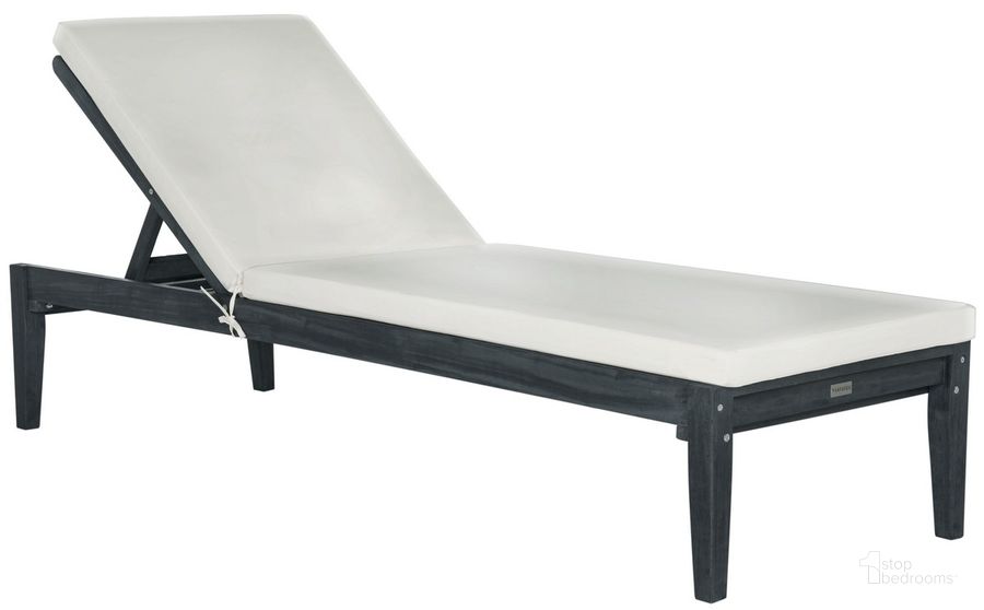 The appearance of Arcata Dark Slate Grey and Beige Sunlounger designed by Safavieh in the modern / contemporary interior design. This dark grey piece of furniture  was selected by 1StopBedrooms from Arcata Collection to add a touch of cosiness and style into your home. Sku: PAT6730K. Material: Steel. Product Type: Lounger. Image1
