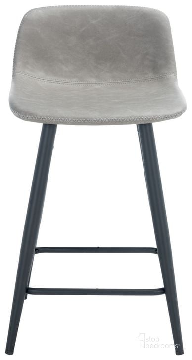 The appearance of Asena Counter Stool in Grey designed by Safavieh in the transitional interior design. This grey piece of furniture  was selected by 1StopBedrooms from Asena Collection to add a touch of cosiness and style into your home. Sku: BST7500C. Material: Steel. Product Type: Barstool. Image1