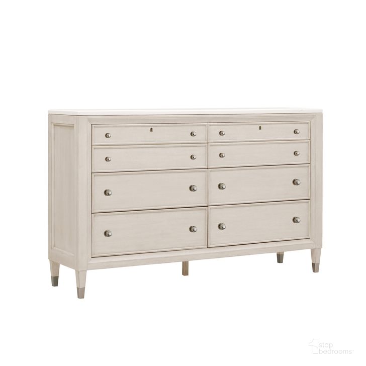 The appearance of Ashby Place 6-Drawer Dresser In Natural designed by Pulaski in the transitional interior design. This natural piece of furniture  was selected by 1StopBedrooms from Ashby Place Collection to add a touch of cosiness and style into your home. Sku: P359100. Product Type: Dresser. Material: Rubberwood. Image1