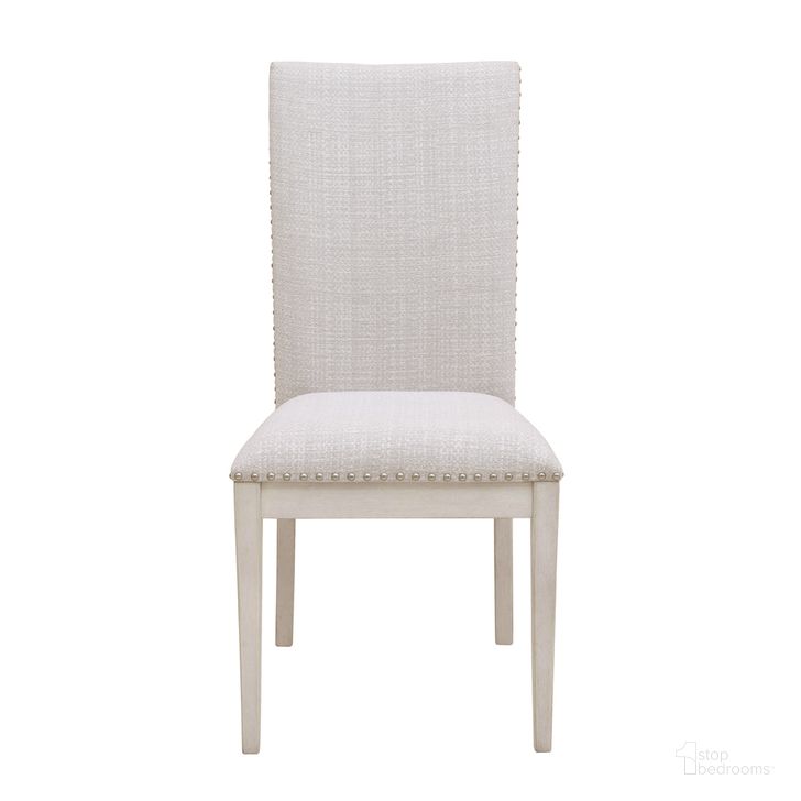 The appearance of Ashby Place Upholstered Side Chair In Natural designed by Pulaski in the transitional interior design. This natural piece of furniture  was selected by 1StopBedrooms from Ashby Place Collection to add a touch of cosiness and style into your home. Sku: P359270. Product Type: Side Chair. Material: Rubberwood. Image1