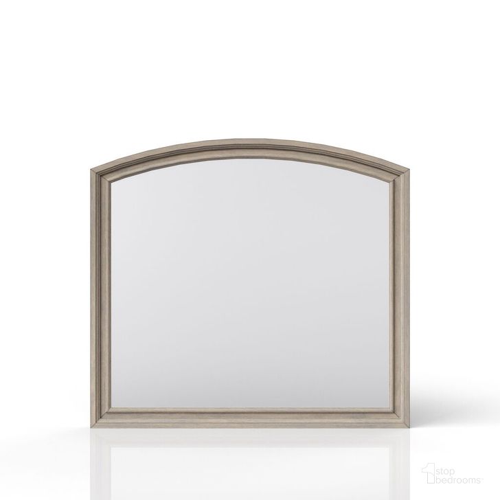 The appearance of Ashcott Mirror designed by Bernards in the transitional interior design. This weathered grey piece of furniture  was selected by 1StopBedrooms from Ashcott Collection to add a touch of cosiness and style into your home. Sku: 1070-140. Material: Wood. Product Type: Dresser Mirror. Image1