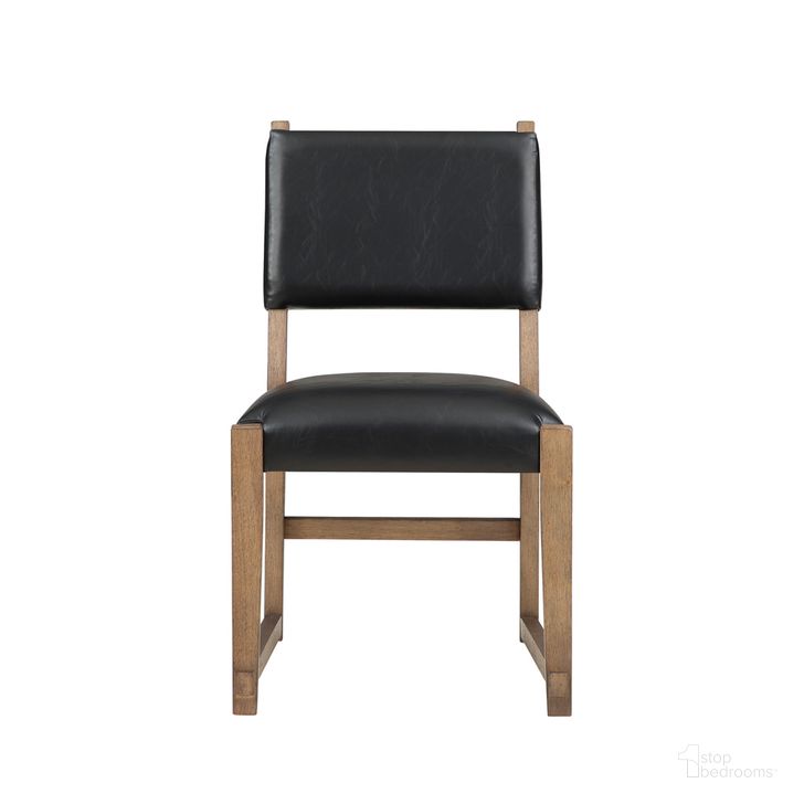 The appearance of Atmore Side Chair Set of 2 In Black designed by Steve Silver in the rustic / southwestern interior design. This black piece of furniture  was selected by 1StopBedrooms from Atmore Collection to add a touch of cosiness and style into your home. Sku: ATM500S. Product Type: Side Chair. Material: Plywood. Image1