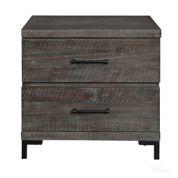The appearance of Austin 2 Drawer Nightstand with USB In Brown designed by Pulaski in the rustic / southwestern interior design. This brown piece of furniture  was selected by 1StopBedrooms from Austin Collection to add a touch of cosiness and style into your home. Sku: S826-050. Material: Wood. Product Type: Nightstand. Image1