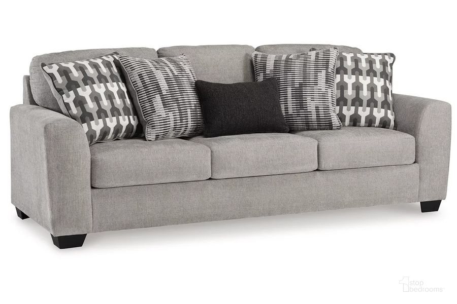 The appearance of Avenal Park Sofa In Flannel designed by Signature Design by Ashley in the modern / contemporary interior design. This flannel piece of furniture  was selected by 1StopBedrooms from Avenal Park Collection to add a touch of cosiness and style into your home. Sku: 5080538. Material: Fabric. Product Type: Sofa. Image1