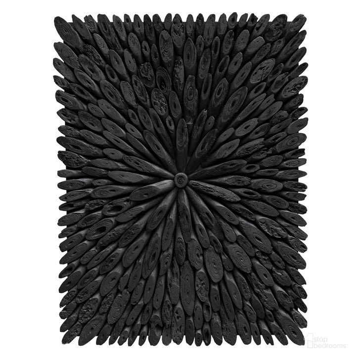 The appearance of Bahama Wood Wall Decor In Black designed by Uttermost in the  interior design. This black piece of furniture  was selected by 1StopBedrooms from Bahama Wood Collection to add a touch of cosiness and style into your home. Sku: 04343. Material: Plywood. Product Type: Wall Decor. Image1