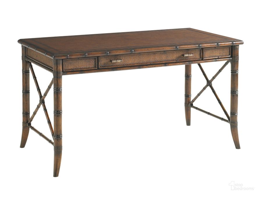 The appearance of Bal Harbour Sienna Marianna Desk designed by Sligh in the transitional interior design. This brown piece of furniture  was selected by 1StopBedrooms from Bal Harbour Collection to add a touch of cosiness and style into your home. Sku: 04-293SA-412. Material: Wood. Product Type: Writing Desk. Image1