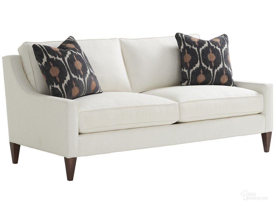 The appearance of Barclay Butera Belmont Apartment Sofa designed by Barclay Butera in the transitional interior design. This  piece of furniture  was selected by 1StopBedrooms from Barclay Butera Collection to add a touch of cosiness and style into your home. Sku: 01-5130-31-40. Material: Wood. Product Type: Sofa. Image1