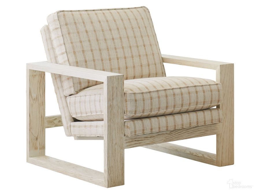 The appearance of Barclay Butera Thaynes Chair 01-5516-11-40 designed by Barclay Butera in the transitional interior design. This cream piece of furniture  was selected by 1StopBedrooms from Barclay Butera Collection to add a touch of cosiness and style into your home. Sku: 01-5516-11-40. Material: Wood. Product Type: Accent Chair. Image1