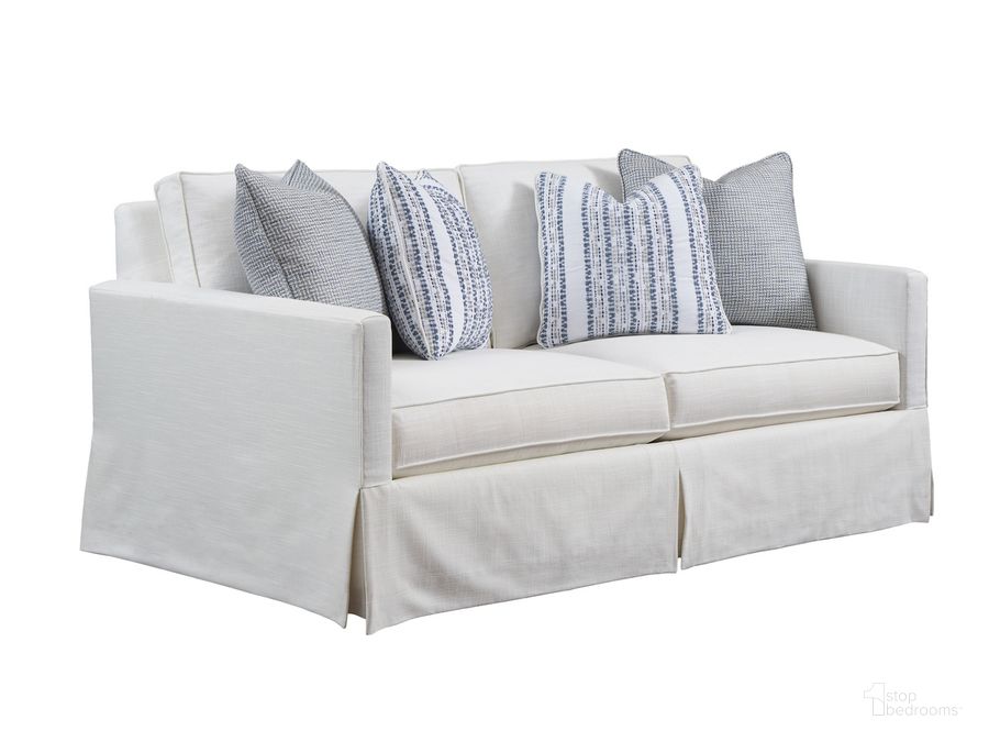 The appearance of Barclay Butera Upholstery Beach Club Demi Sofa designed by Barclay Butera in the transitional interior design. This cream piece of furniture  was selected by 1StopBedrooms from Barclay Butera Collection to add a touch of cosiness and style into your home. Sku: 01-5135-31-40. Product Type: Sofa. Image1