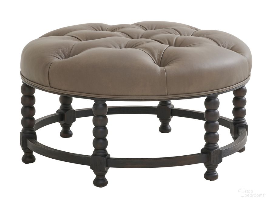 The appearance of Barclay Butera Upholstery Hanover Leather Tufted Top Ottoman designed by Barclay Butera in the transitional interior design. This  piece of furniture  was selected by 1StopBedrooms from  to add a touch of cosiness and style into your home. Sku: 01-5452-46-LL-40. Material: Leather. Product Type: Ottoman. Image1
