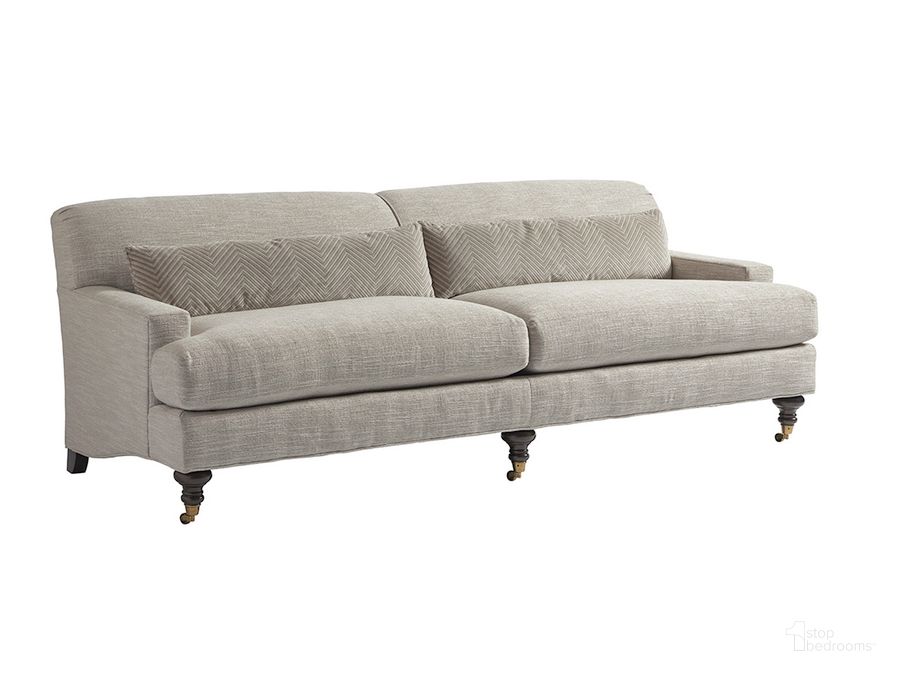 The appearance of Barclay Butera Upholstery Oxford Sofa designed by Barclay Butera in the transitional interior design. This  piece of furniture  was selected by 1StopBedrooms from  to add a touch of cosiness and style into your home. Sku: 01-5160-33-40. Material: Wood. Product Type: Sofa. Image1