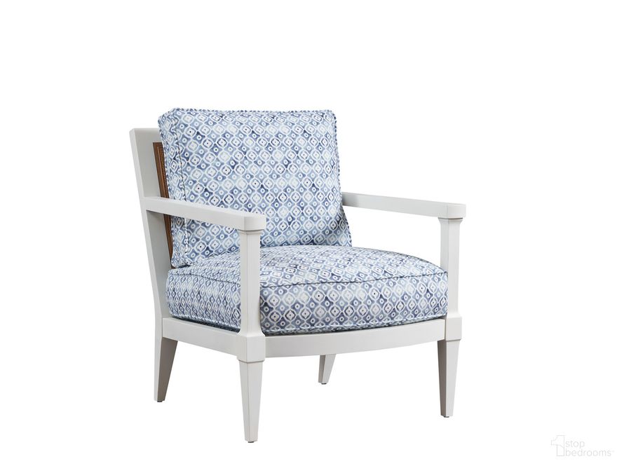 The appearance of Barclay Butera Upholstery Splashes Chair 01-5304-11-40 designed by Barclay Butera in the transitional interior design. This sky blue piece of furniture  was selected by 1StopBedrooms from Barclay Butera Collection to add a touch of cosiness and style into your home. Sku: 01-5304-11-40. Product Type: Accent Chair. Image1