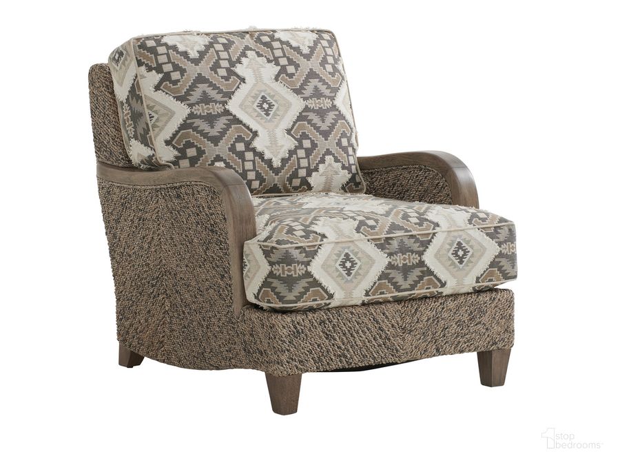The appearance of Barclay Butera Upholstery Thayer Chair designed by Barclay Butera in the transitional interior design. This  piece of furniture  was selected by 1StopBedrooms from  to add a touch of cosiness and style into your home. Sku: 01-5382-11-41. Material: Wood. Product Type: Living Room Chair. Image1