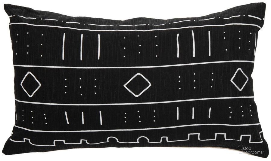 The appearance of Bardon Pillow designed by Safavieh in the coastal interior design. This black and white piece of furniture  was selected by 1StopBedrooms from Safavieh PLS Collection to add a touch of cosiness and style into your home. Sku: PLS7137A-1220. Material: Cotton. Product Type: Pillows and Throw. Image1