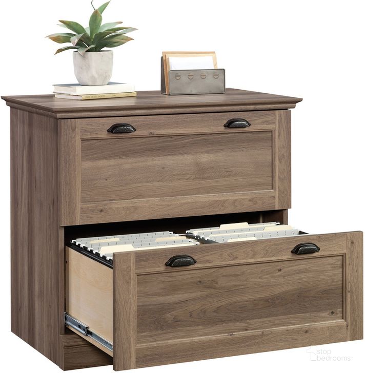 The appearance of Barrister Lane Lateral File In Salt Oak designed by Sauder in the traditional interior design. This salt oak piece of furniture  was selected by 1StopBedrooms from Barrister Lane Collection to add a touch of cosiness and style into your home. Sku: 431068. Product Type: File Cabinet. Material: Engineered Wood. Image1