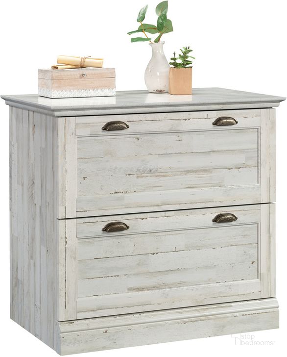 The appearance of Barrister Lane Lateral File In White Plank designed by Sauder in the traditional interior design. This white plank piece of furniture  was selected by 1StopBedrooms from Barrister Lane Collection to add a touch of cosiness and style into your home. Sku: 431069. Product Type: File Cabinet. Material: Engineered Wood. Image1