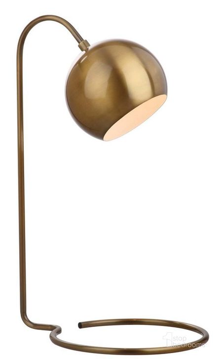 The appearance of Bartolo Brass Gold 22 Inch Table Lamp designed by Safavieh in the modern / contemporary interior design. This gold piece of furniture  was selected by 1StopBedrooms from Bartolo Collection to add a touch of cosiness and style into your home. Sku: TBL4037A. Product Type: Table Lamp. Material: Brass. Image1