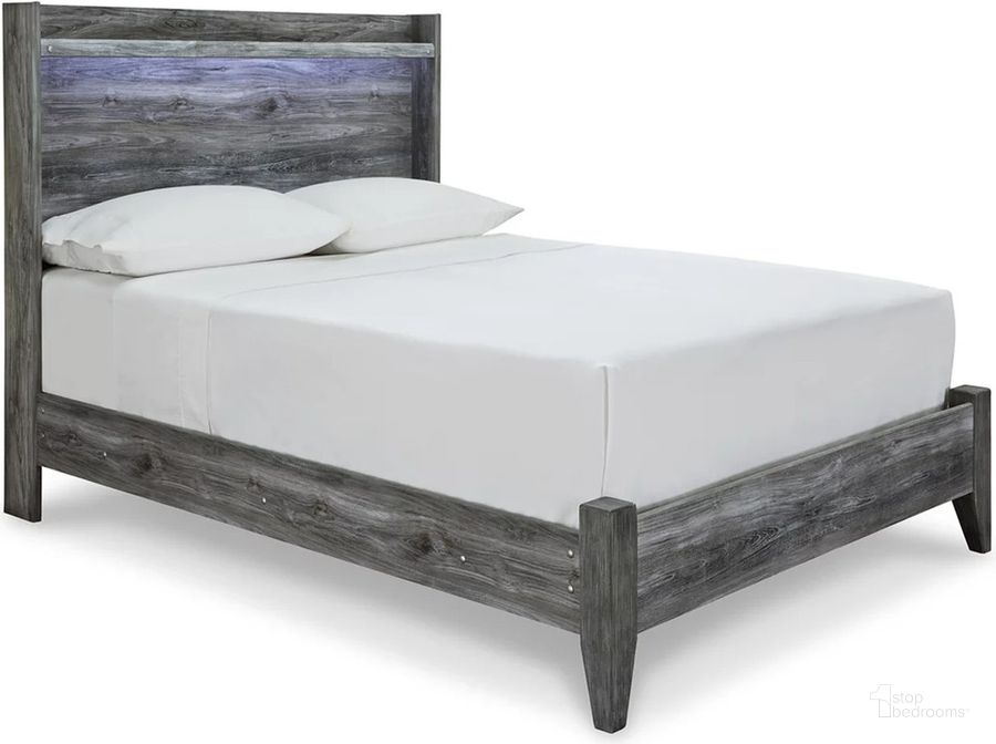 The appearance of Baystorm Full Panel Bed In Gray designed by Signature Design by Ashley in the transitional interior design. This gray piece of furniture  was selected by 1StopBedrooms from Baystorm Collection to add a touch of cosiness and style into your home. Sku: B221-84;B221-87. Bed Type: Panel Bed. Material: Wood. Product Type: Panel Bed. Bed Size: Full. Image1