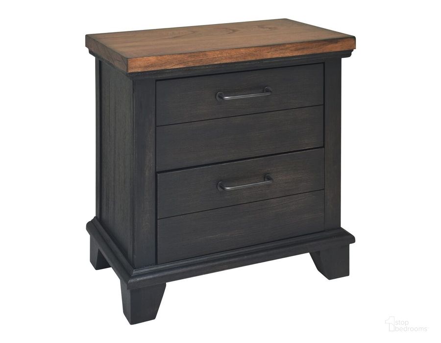 The appearance of Bear Creek Nightstand In Brown designed by Steve Silver in the transitional interior design. This brown piece of furniture  was selected by 1StopBedrooms from Bear Creek Collection to add a touch of cosiness and style into your home. Sku: BC950NSB. Product Type: Nightstand. Material: MDF. Image1