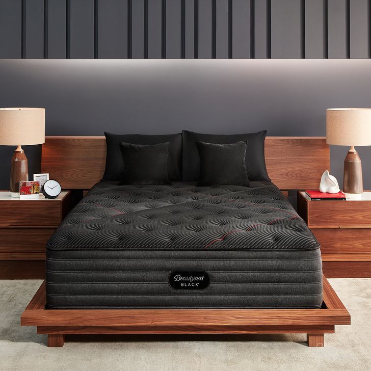 The appearance of Beautyrest Black C-Class Medium California King Mattress designed by Beautyrest in the modern / contemporary interior design. This black piece of furniture  was selected by 1StopBedrooms from Black Collection to add a touch of cosiness and style into your home. Sku: 700811476-1070. Product Type: Mattress. Bed Size: California King. Size: California King. Comfort Level: Medium. Mattress Top: Memory Foam Top. Mattress Type: Innerspring. Mattress Thickness: 13.5". Material: Foam. Comfort Level: Medium. Image1